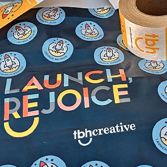 TBH Creative Launch Rejoice gift shipping supplies